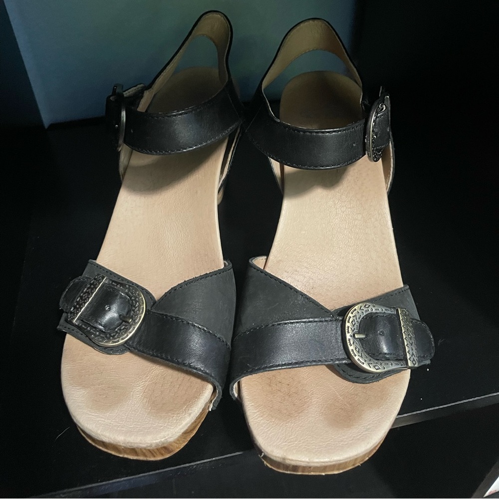 Dansko Heeled Sandal with buckle